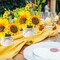 8 Pcs Artificial Sunflower Potted Plants Rustic Silk Sunflowers for Kitchen Spring Sunflower Centerpieces for Tables Yellow Fake Flower with Plastic Pot for Summer Bathroom Wedding Office